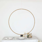36" Gold Heavy Duty Metal Hoop Wreath, Floral Hoop
