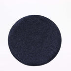 6-Pack Placemats Glitter Design Navy Blue Sparkle Round - Non-Slip Decorative Dining Table Mats 13"