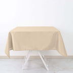 Polyester Square 54"x54" Tablecloth Nude - Wrinkle-Resistant & Durable Table Cover