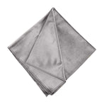 5 Pack Premium Velvet 20"x20" Napkins Silver - Soft Sheen Finish Cloth Napkins