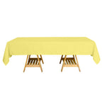 Polyester 60"x102" Rectangle Tablecloth Yellow - Durable and Stylish Table Cover