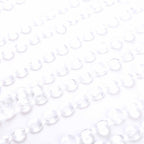 8ft Crystal Diamond Beaded Curtain with Plastic Rod and Adjustable Hooks