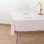 Plastic Table Cover Roll Blush with Slide Cutter - Customizable Disposable Tablecloth Roll 54"x300ft - Bell Racket Store