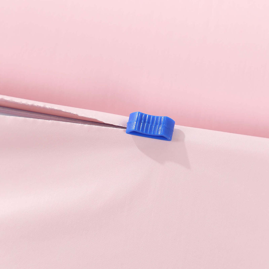 Plastic Table Cover Roll Blush with Slide Cutter - Customizable Disposable Tablecloth Roll 54"x300ft - Bell Racket Store