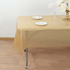 Plastic Table Cover Roll Gold with Slide Cutter - Customizable Disposable Tablecloth Roll 54"x300ft - Bell Racket Store