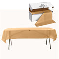 Plastic Table Cover Roll Gold with Slide Cutter - Customizable Disposable Tablecloth Roll 54"x300ft - Bell Racket Store