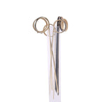 100-Pack Bamboo Cocktail Sticks Black Loop Ring Decorative Top Design - Eco Friendly Party Picks 5"