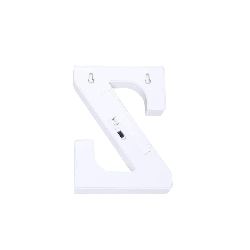 3D Marquee Letter "Z" Warm White 7 LED Lights Gold - Chic Light-Up Decor for Events 6"