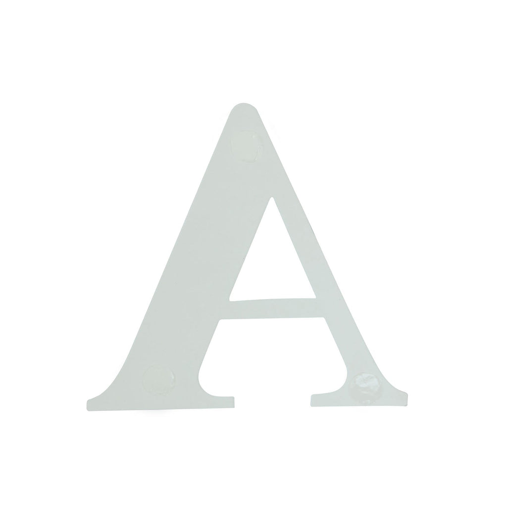 4 Pack 5" Iridescent Alphabet Stickers Banner, Customizable Stick on Letters - S