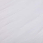 Extra Long Tulle 14ft Table Skirt White with Satin Edge - Table Cover for Baby Showers & Events