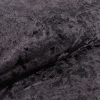 65"x5 Yards Black Crushed Velvet Fabric Bolt, DIY Craft Fabric Roll