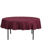 Polyester 70" Round Tablecloth Burgundy - Durable & Wrinkle-Resistant Table Cover