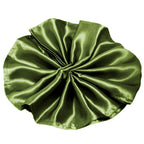 5 Pack Satin 20"x20" Napkins Olive Green - Luxurious Shine & Smooth Dinner Napkins