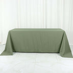 Polyester 90"x132" Rectangle Tablecloth Dusty Sage Green - Seamless Wrinkle-Resistant Table Cover