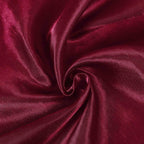 Satin 108" Round Tablecloth Burgundy - Smooth and Lustrous Table Cover