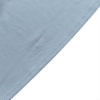 5 Pack Stretch Spandex Chair Sashes Dusty Blue - Reusable Chair Bands with Silver Diamond Ring Slide Buckle 5"x14"