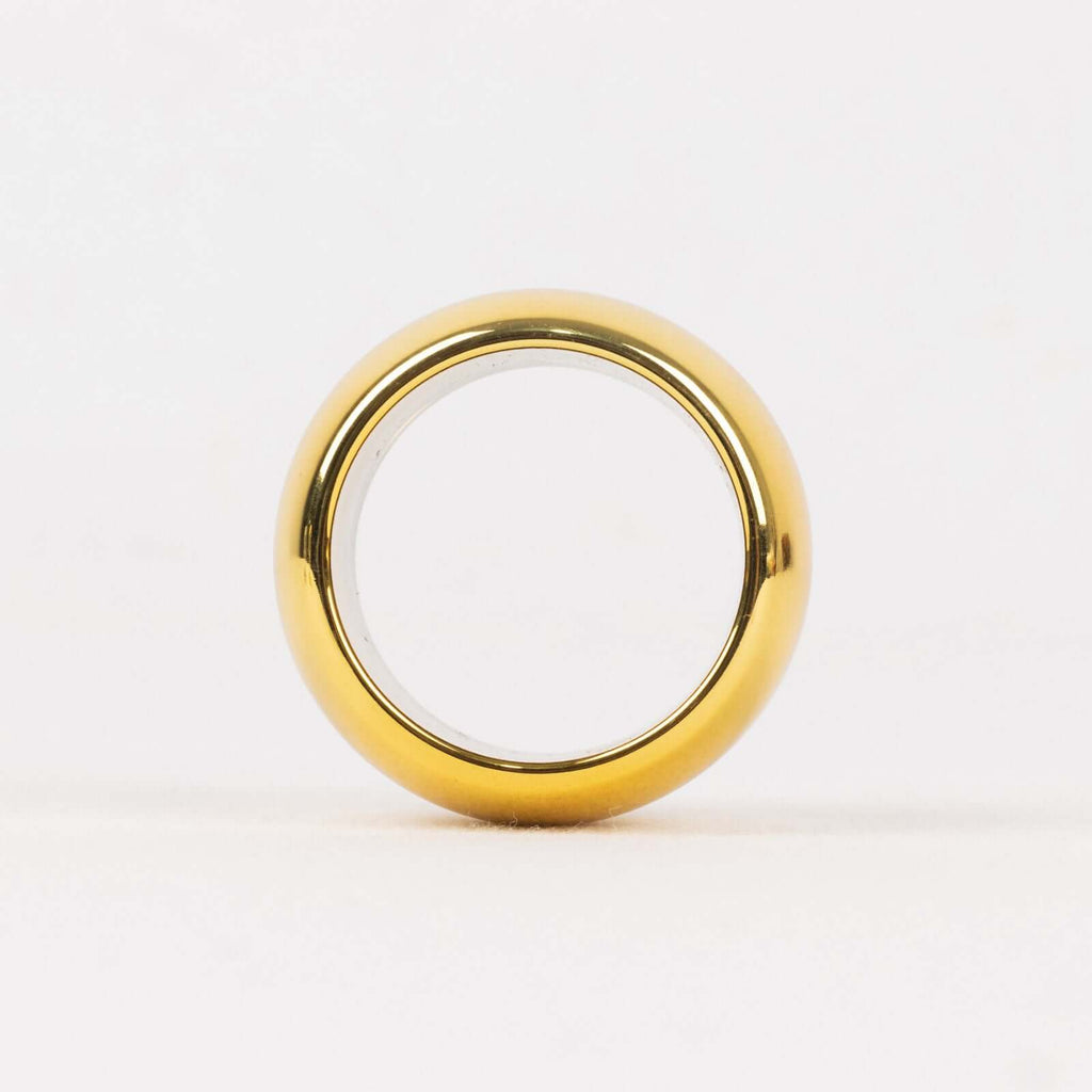 4 Pack Shiny Metallic Gold Acrylic Napkin Rings