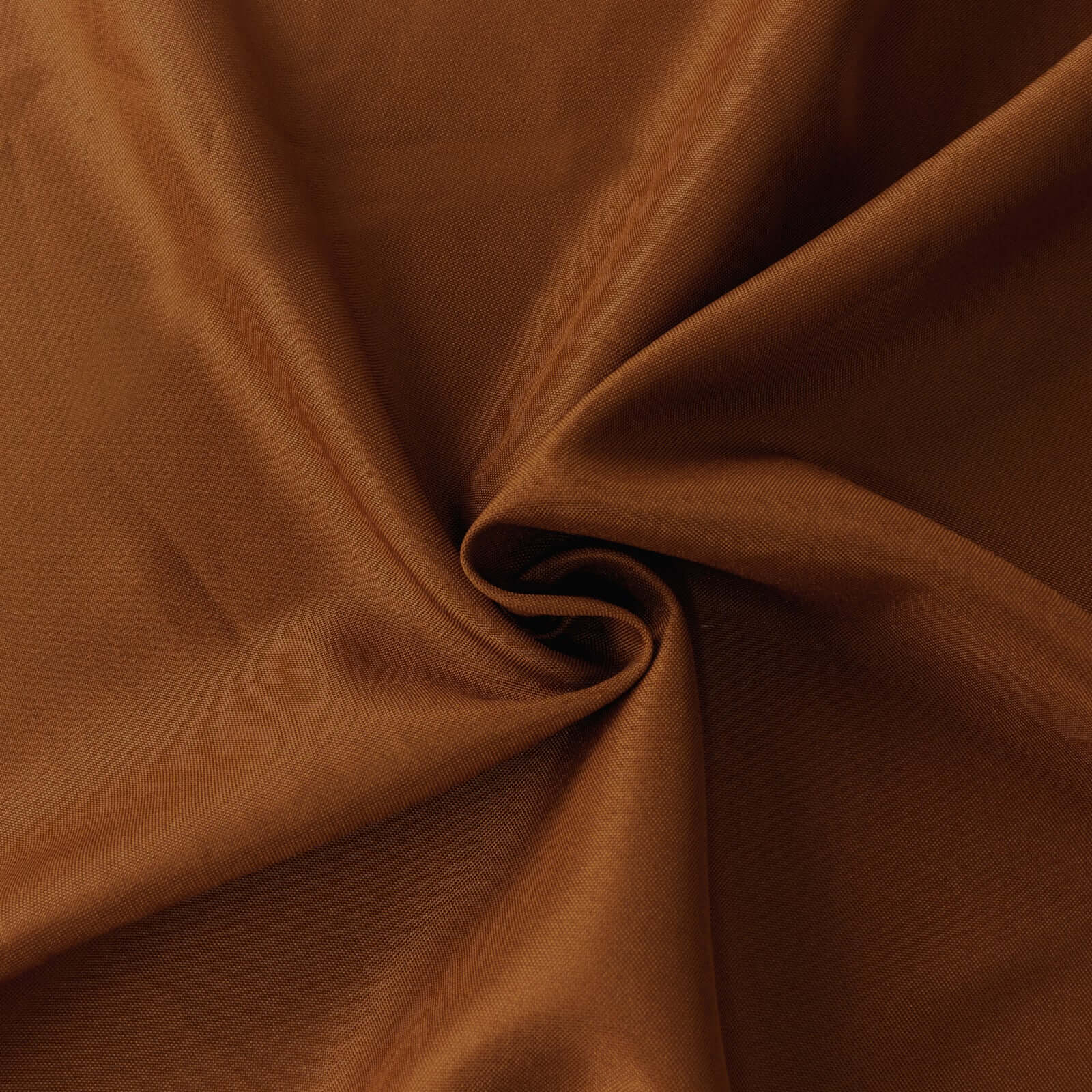 Polyester 108" Round Tablecloth Cinnamon Brown - Wrinkle - Resistant Table Cover - Bell Racket Store