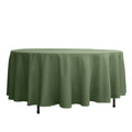 Polyester 108" Round Tablecloth Olive Green - Wrinkle-Resistant Table Cover