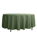Polyester 108" Round Tablecloth Olive Green - Wrinkle-Resistant Table Cover