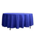 Polyester 108" Round Tablecloth Royal Blue - Wrinkle-Resistant Table Cover