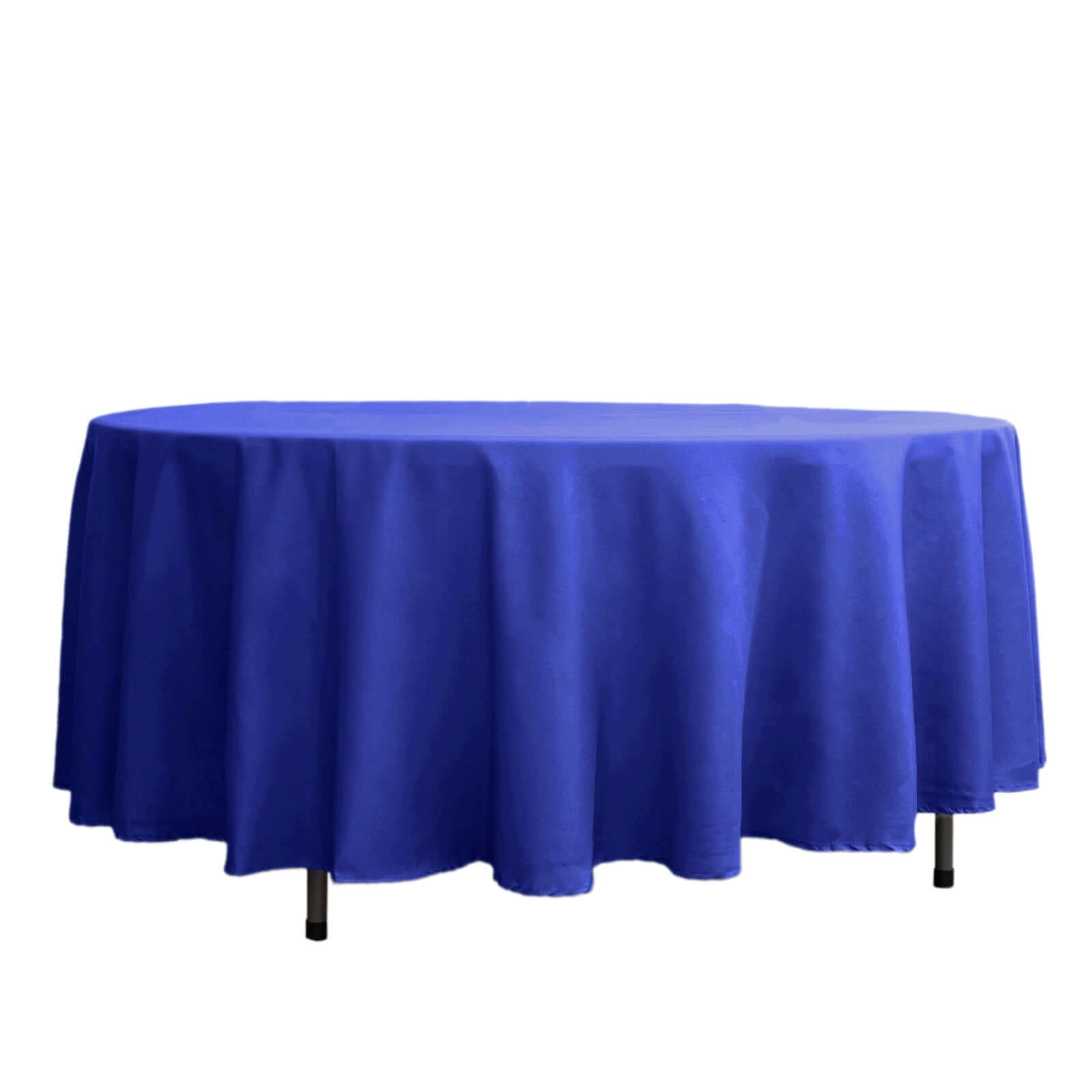 Polyester 108" Round Tablecloth Royal Blue - Wrinkle-Resistant Table Cover