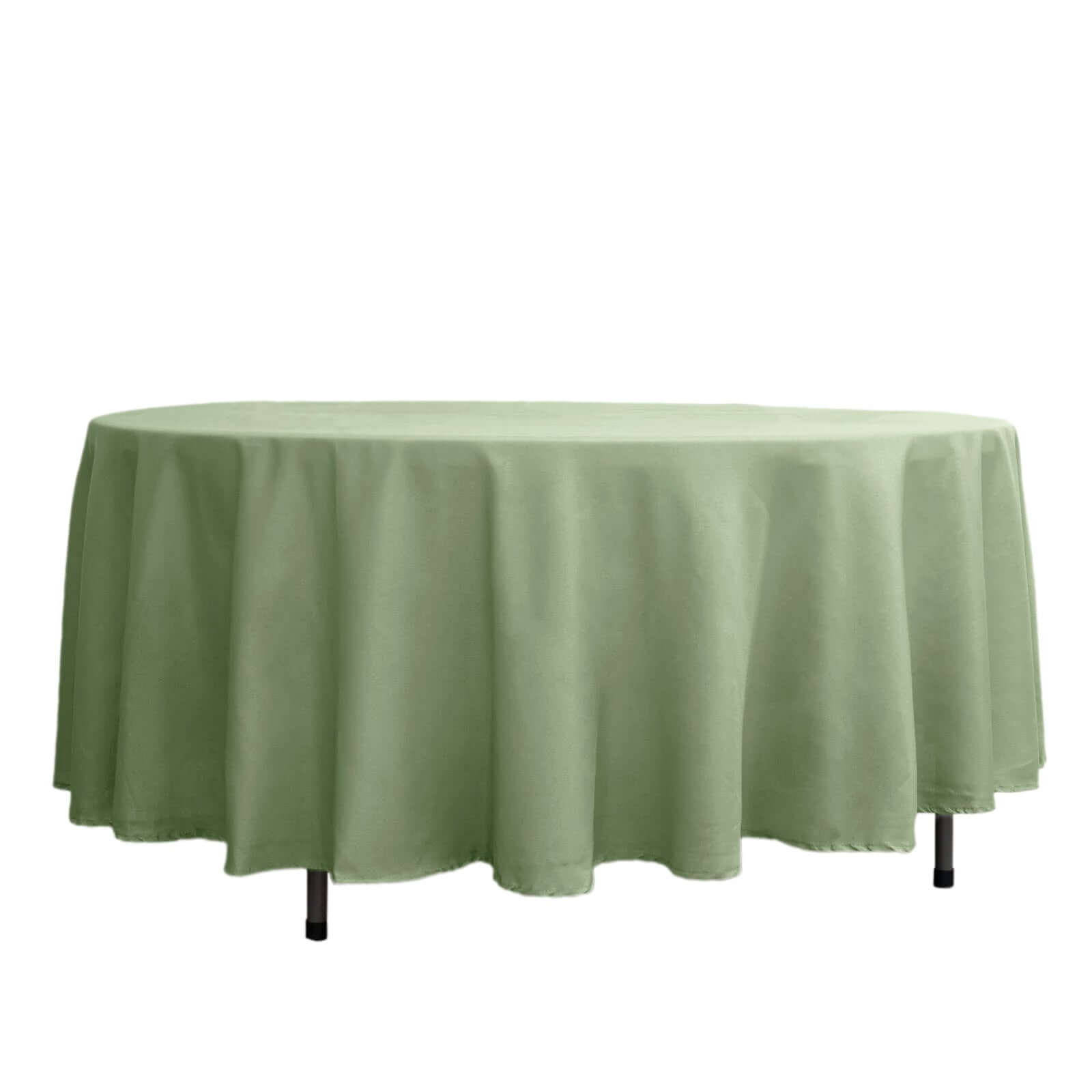 Polyester 108" Round Tablecloth Sage Green - Wrinkle-Resistant Table Cover