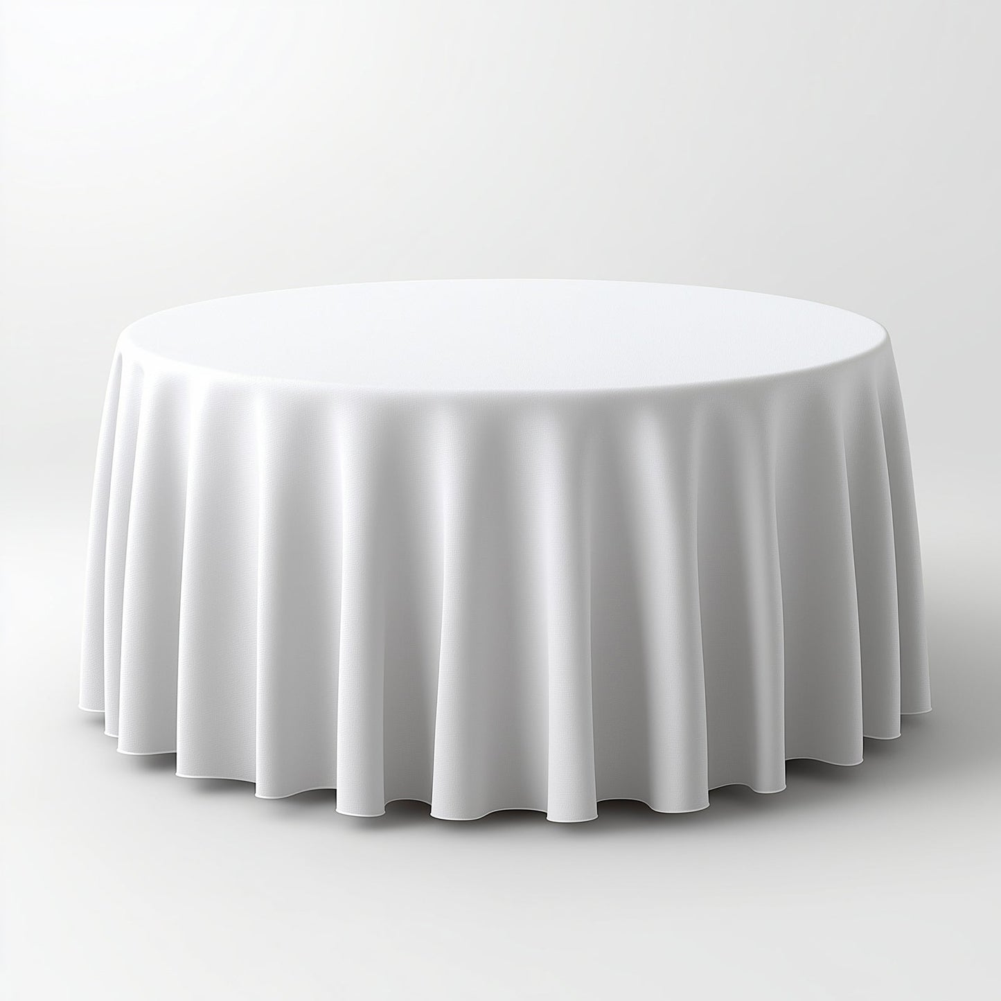 Polyester 108" Round Tablecloth White - Wrinkle - Resistant and Stylish Table Cover - NestOCart