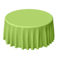 Polyester 120" Round Tablecloth Apple Green - Seamless Wrinkle-Resistant Table Cover