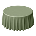 Polyester 120" Round Tablecloth Dusty Sage Green - Seamless Wrinkle-Resistant Table Cover