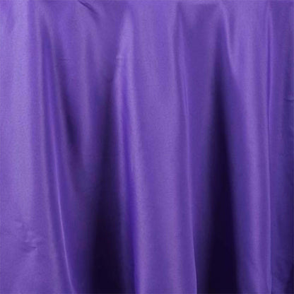 Polyester 120" Round Tablecloth Purple - Seamless Wrinkle - Resistant Table Cover - NestOCart