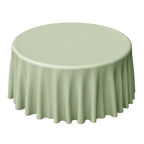 Polyester 120" Round Tablecloth Sage Green - Seamless Wrinkle-Resistant Table Cover