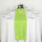 Polyester 12"x108" Table Runner Apple Green - Durable & Wrinkle-Resistant Table Decor