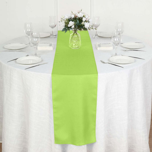 Polyester 12"x108" Table Runner Apple Green - Durable & Wrinkle - Resistant Table Decor - NestOCart