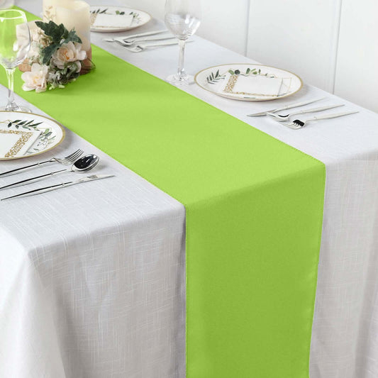 Polyester 12"x108" Table Runner Apple Green - Durable & Wrinkle - Resistant Table Decor - NestOCart