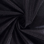 Polyester 12"x108" Table Runner Black Shimmer Sequin Dots - Wrinkle - Free Finish Table Linen - Bell Racket Store