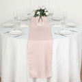 Polyester 12"x108" Table Runner Blush - Durable & Wrinkle-Resistant Table Decor