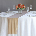 Polyester 12"x108" Table Runner Blush Shimmer Sequin Dots - Wrinkle - Free Finish Table Linen - Bell Racket Store