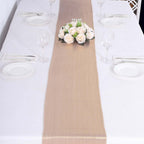 Polyester 12"x108" Table Runner Blush Shimmer Sequin Dots - Wrinkle - Free Finish Table Linen - Bell Racket Store