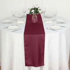 Polyester 12"x108" Table Runner Burgundy - Durable & Wrinkle-Resistant Table Decor