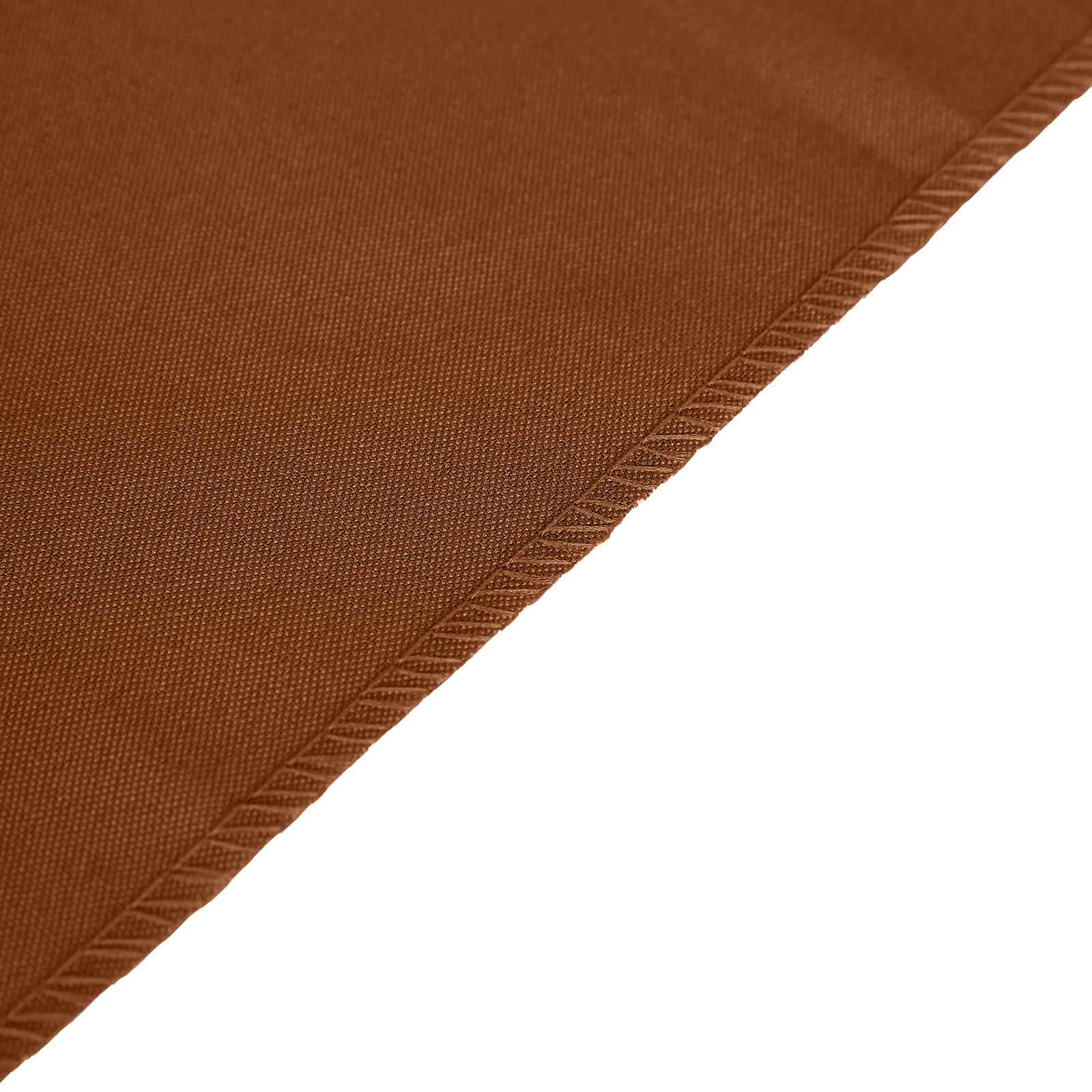 Polyester 12"x108" Table Runner Cinnamon Brown - Durable & Wrinkle - Resistant Table Decor - Bell Racket Store