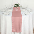Polyester 12"x108" Table Runner Dusty Rose - Durable & Wrinkle-Resistant Table Decor