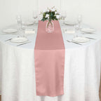 Polyester 12"x108" Table Runner Dusty Rose - Durable & Wrinkle-Resistant Table Decor