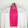 Polyester 12"x108" Table Runner Fuchsia - Durable & Wrinkle-Resistant Table Decor