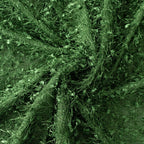 Polyester 12"x108" Table Runner Green - Fringe Shag Table Decor - Bell Racket Store