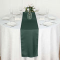 Polyester 12"x108" Table Runner Hunter Emerald Green - Durable & Wrinkle-Resistant Table Decor