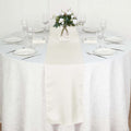 Polyester 12"x108" Table Runner Ivory - Durable & Wrinkle-Resistant Table Decor