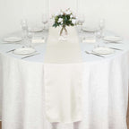 Polyester 12"x108" Table Runner Ivory - Durable & Wrinkle-Resistant Table Decor