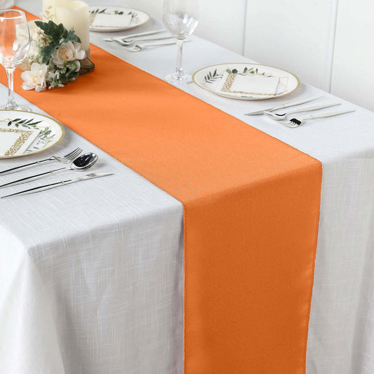 Polyester 12"x108" Table Runner Orange - Durable & Wrinkle - Resistant Table Decor - NestOCart