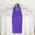 Polyester 12"x108" Table Runner Purple - Durable & Wrinkle-Resistant Table Decor